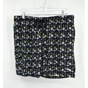 TOMMY BAHAMA swim trunks mesh liner cocktails fruity drinks floral beach L